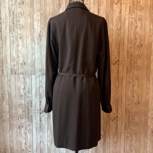 𝅺LIMITED America Brown Button up Dress - Picture 3 of 4
